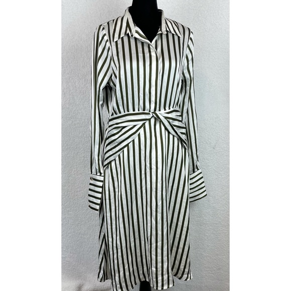 (NWT) LINE & DOT • Charlotte Striped Long Sleeve Shirt Dress - Picture 15 of 16